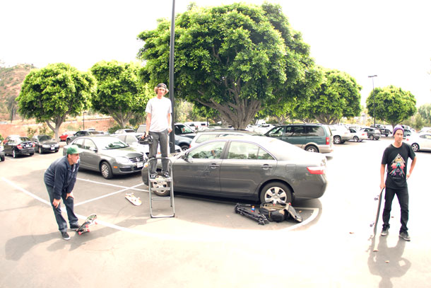 Full lot on a weekday